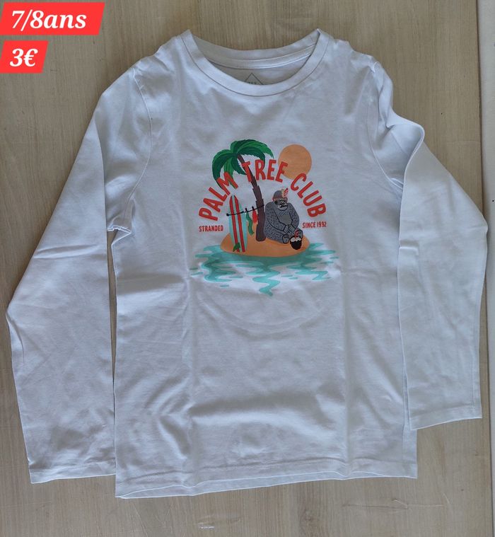 T-shirt Palm Tree Club garçon 8ans - photo numéro 2