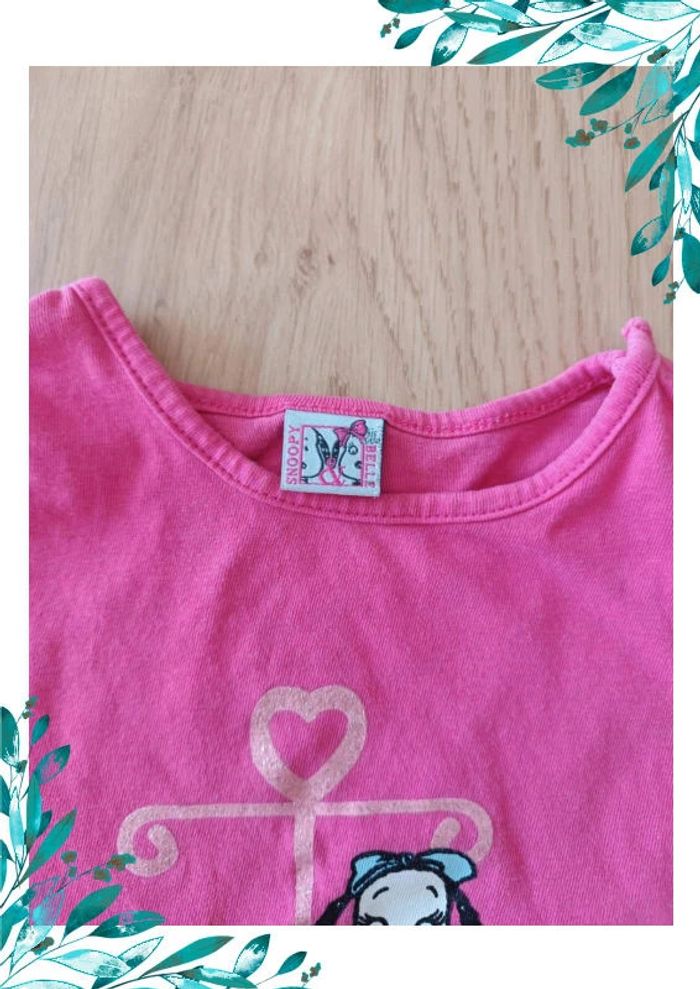 Tee-shirt fille 5 ans Snoopy - photo numéro 4