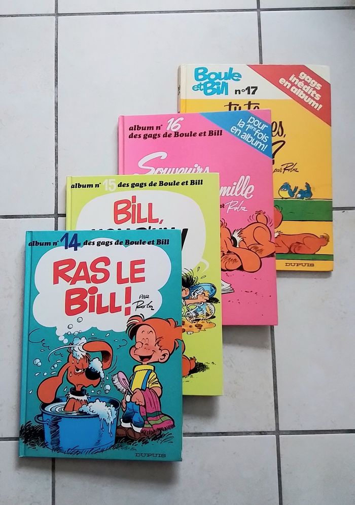 4 BD Boule et Bill tome 14 à 17