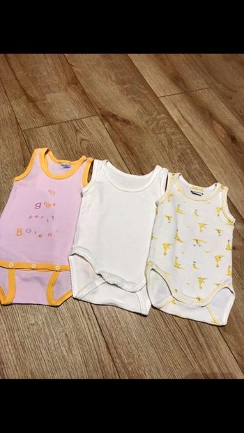 Lot de 3 bodys 3 mois