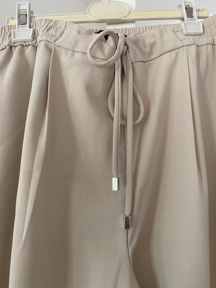 Pantalón beige Zara taille L - photo numéro 3