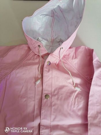 Imperméable enfant rose vynil