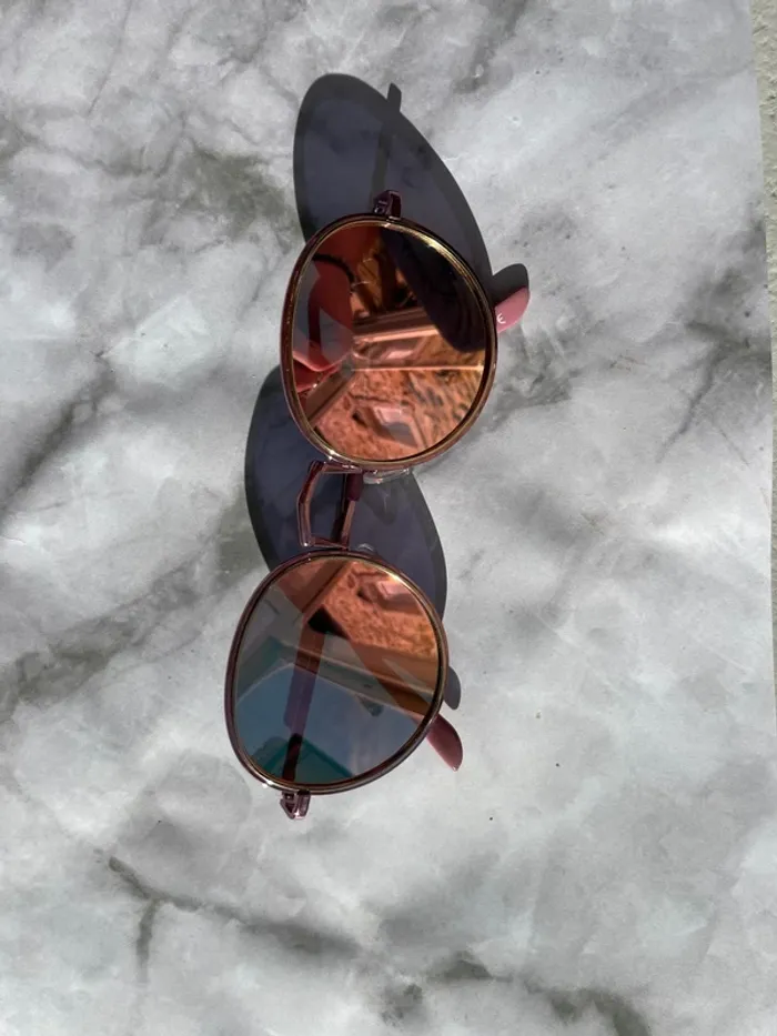 Asos design - Lunettes de soleil rondes oversize avec verres teintés rose