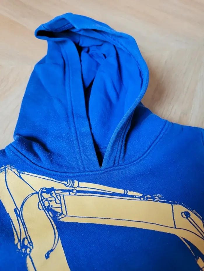 Sweat-shirt capuche bleu - photo numéro 3