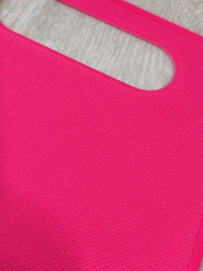 Planche à découper enfant, rose, pédagogie Montessori - photo numéro 2