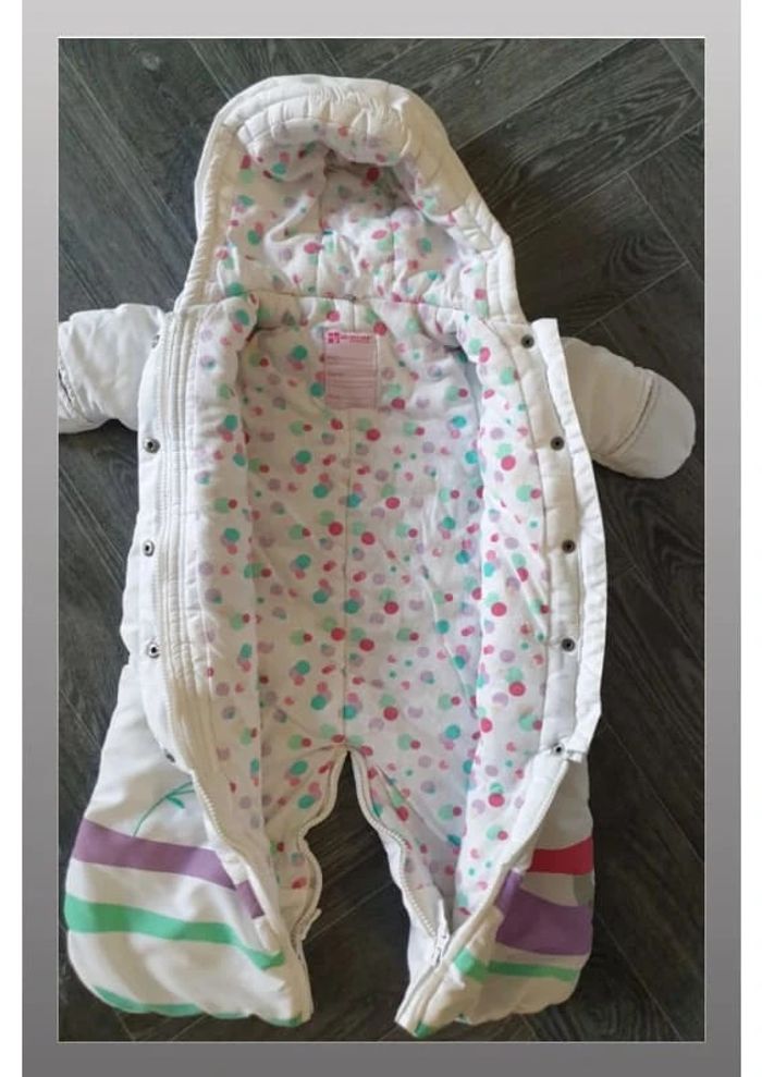 manteau combi pilote bébé blanc/violet/rose/vert Orchestra 9 mois - photo numéro 7