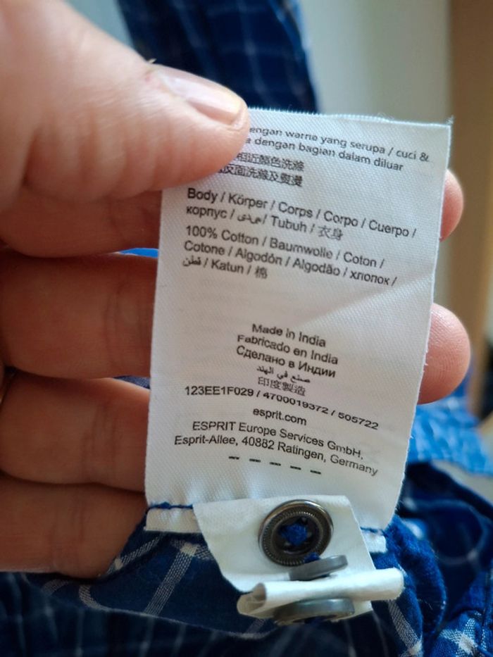 Chemise à carreaux Esprit T38 - photo numéro 6