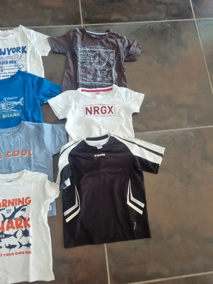 Lot 10 t-shirt manches courtes - photo numéro 4