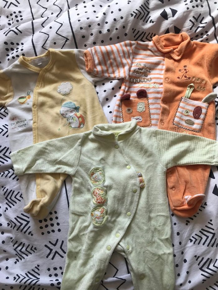 Lot de 3 pyjamas 1 mois