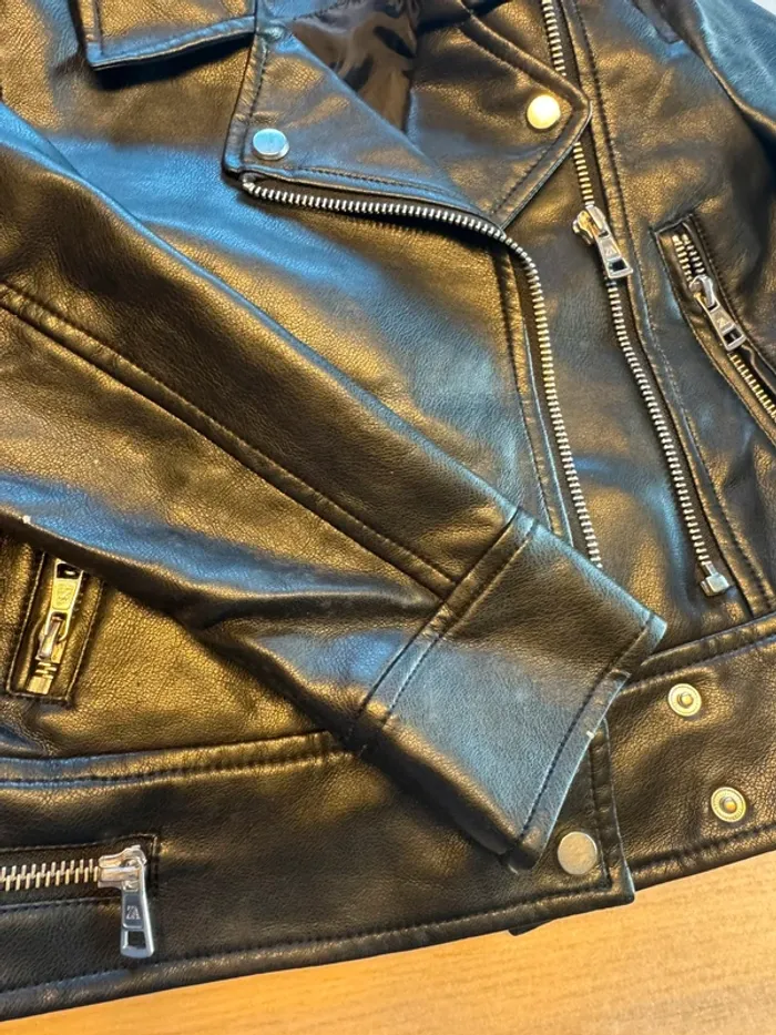 Veste en cuir Zara 6 ans - photo numéro 5