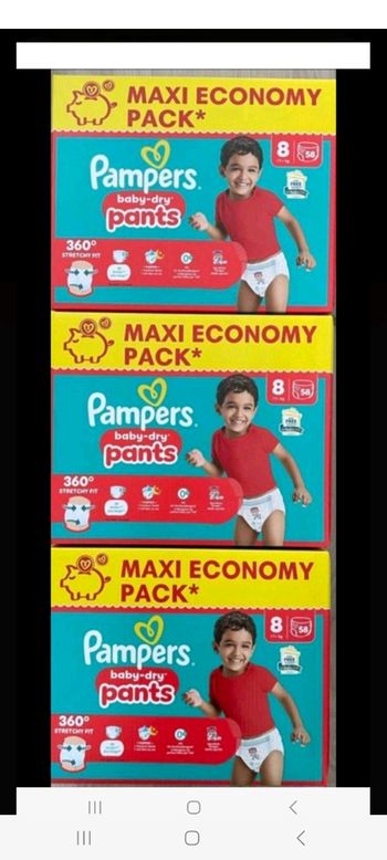 Pampers taille 8