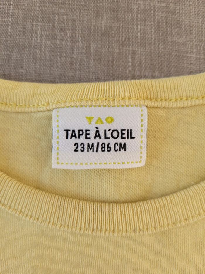 T-shirt, tape à l'œil, taille 23 mois - photo numéro 2