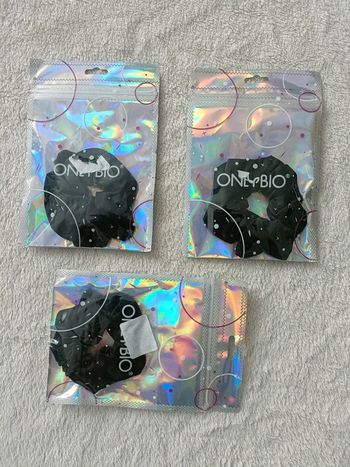 3 lots de chouchous noirs