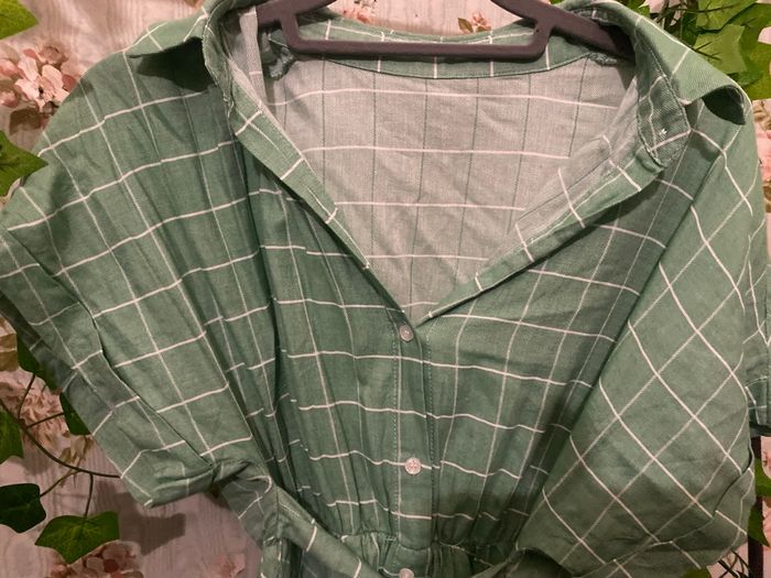 Robe carreaux verte - photo numéro 2