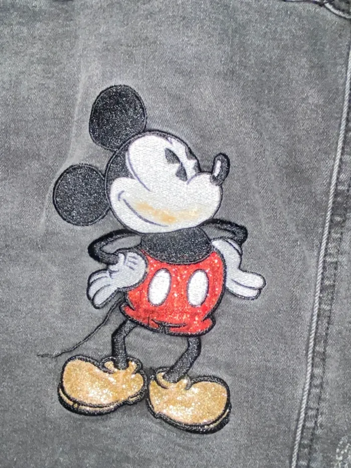 Veste jean Mickey mouse Disney Primark noire fille 7 8 ans - photo numéro 8