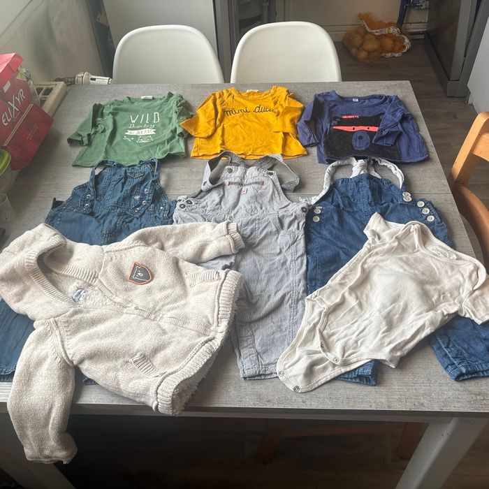 Lot vêtement bébé 9 mois garçon