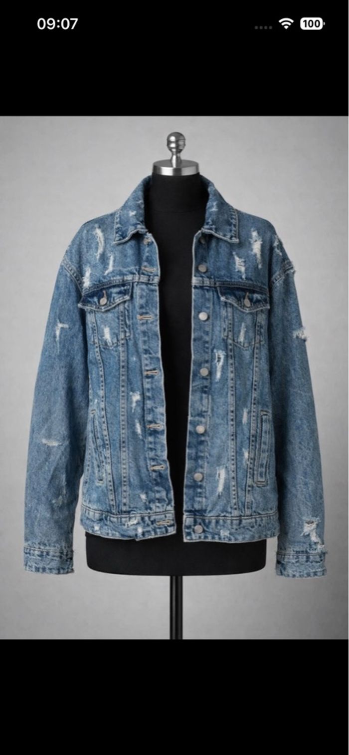 Veste en jean longue