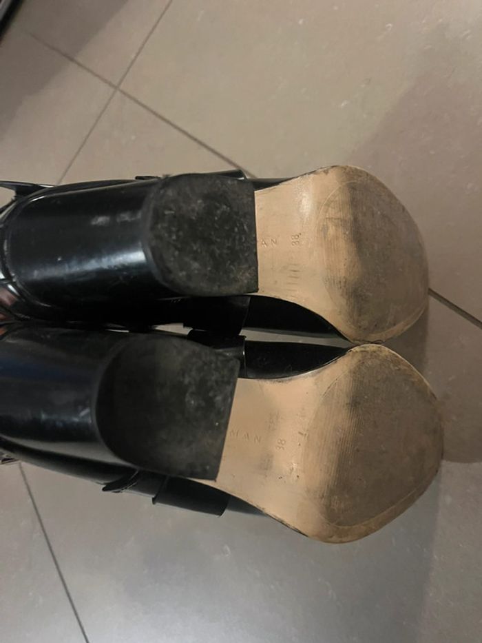 Bottines à talon noires Zara 38 - photo numéro 5