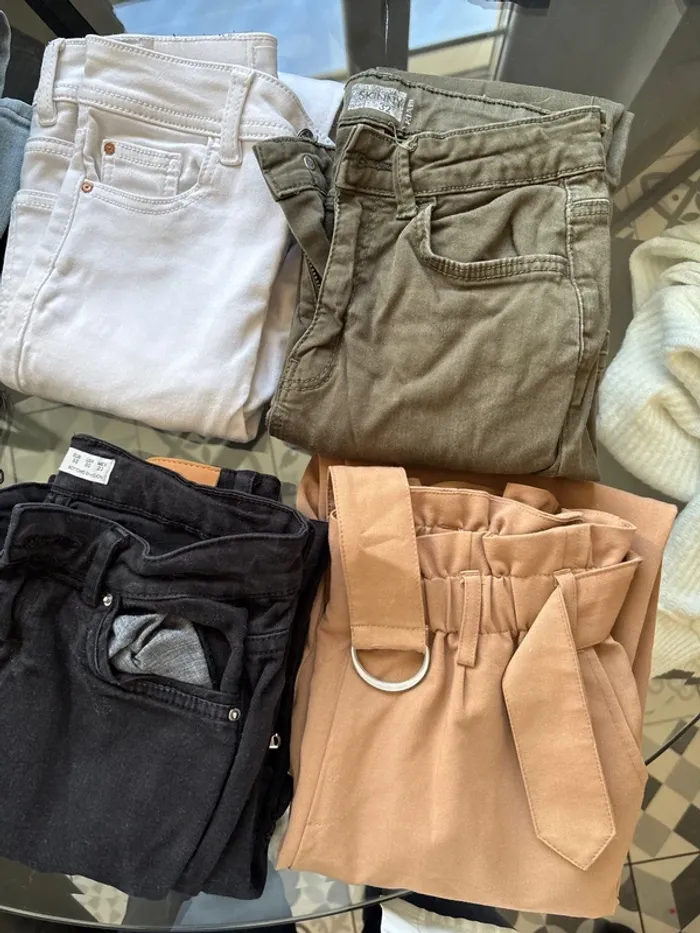 Lot de 7 pantalons/jeans taille 32/12ans/xxs - photo numéro 4