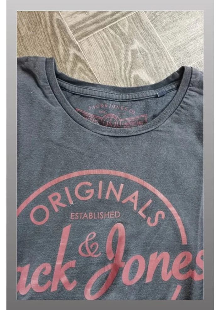 Tshirt Jack & Jones bleu marine taille M homme - photo numéro 2