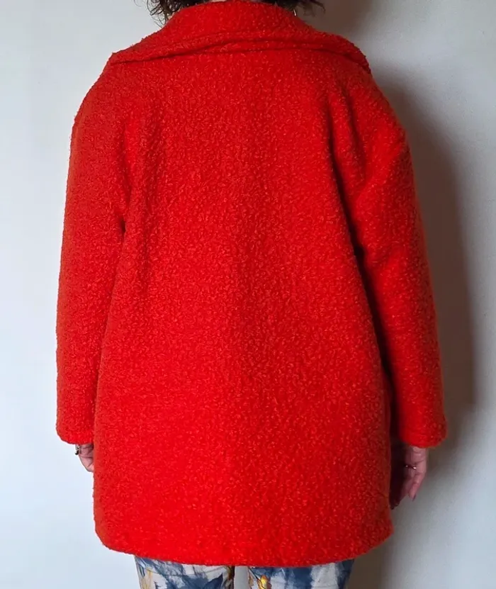 Veste laine orange Made in Italy - photo numéro 6