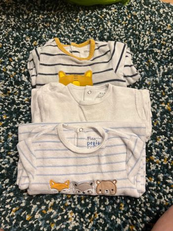 Lot pyjama velours 12 mois