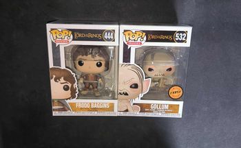 Lot 2 Figurines Funko Pop / Gollum 532 « Chase » & Frodo Baggins 444 / Le Seigneur Des Anneaux