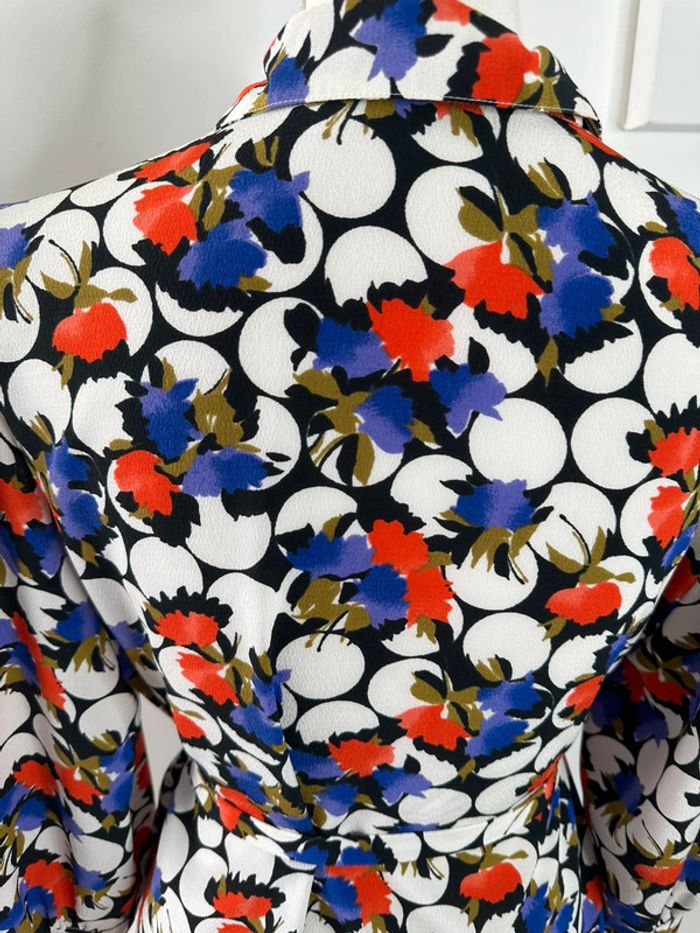 Blazer à fleurs multicolore Vintage T42/44 XL/XXL - photo numéro 7