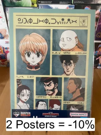 Hunter x Hunter - Poster plastique A3 Kurapika & Brigade Fantôme - Ichiban Kuji Revenge of Scarlet