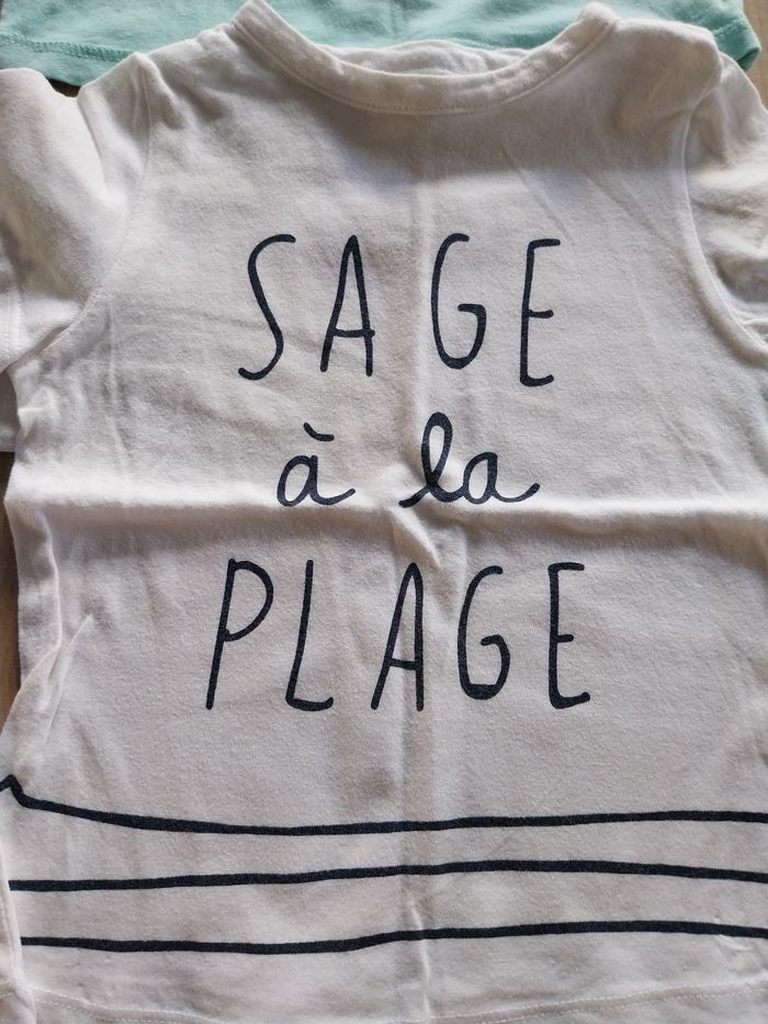 Lot Tee-shirts bébé 12 mois - photo numéro 2