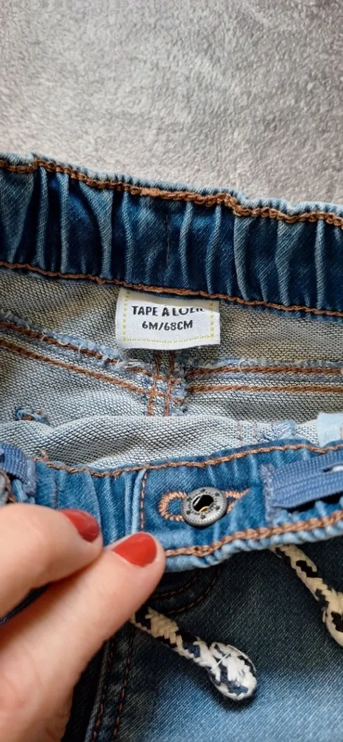 Lot de 2 pantalons garçon 6 mois - photo numéro 2