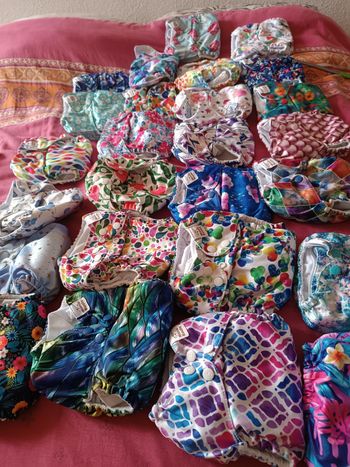 Lot de 26 couches lavables Mama koala et 20 inserts