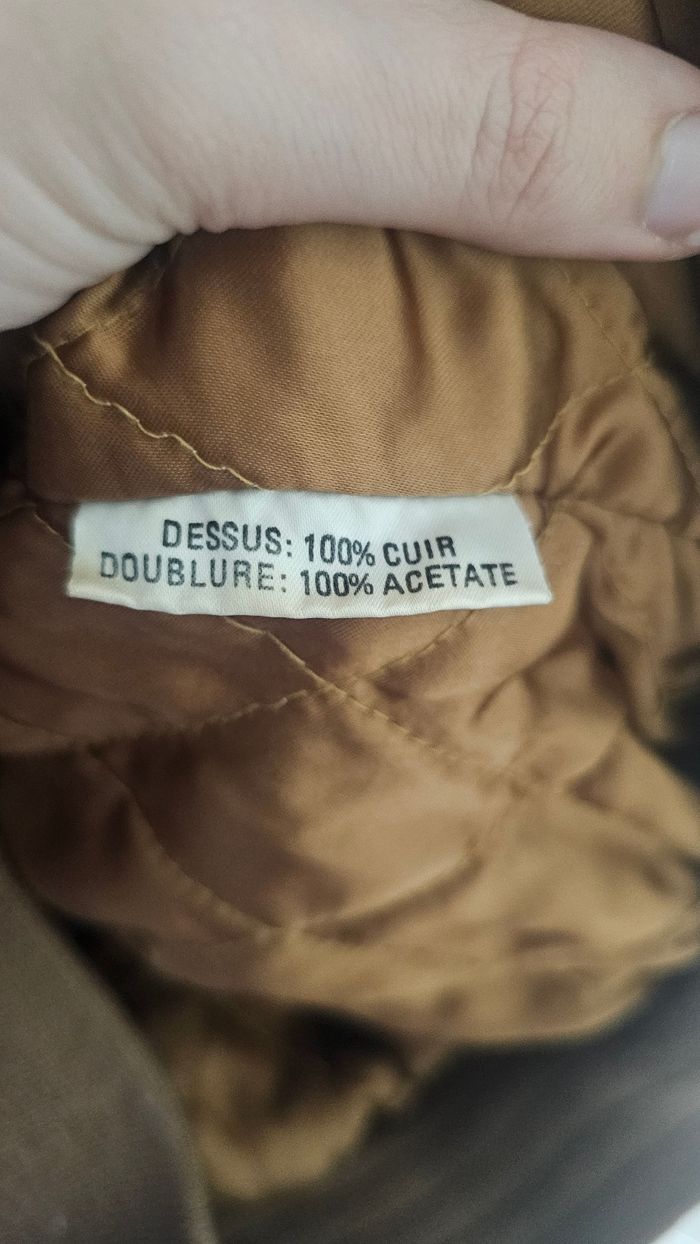 Manteau Vintage en cuir taille 38 M - photo numéro 3