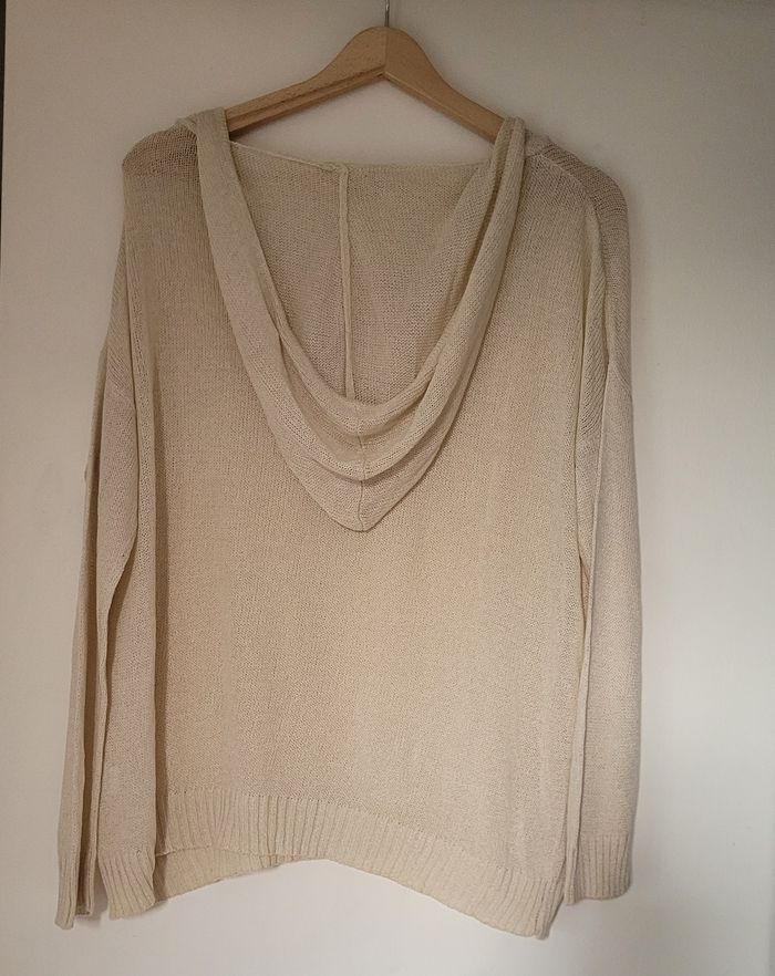Pull léger femme à capuche taille unique - photo numéro 4