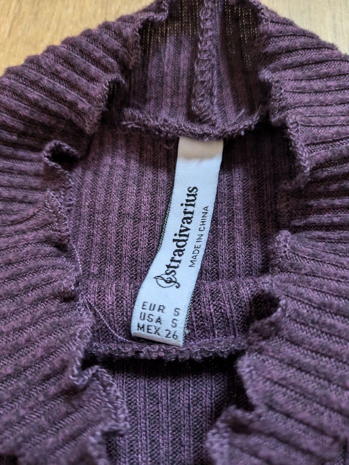 Haut violet stradivarius S - photo numéro 2