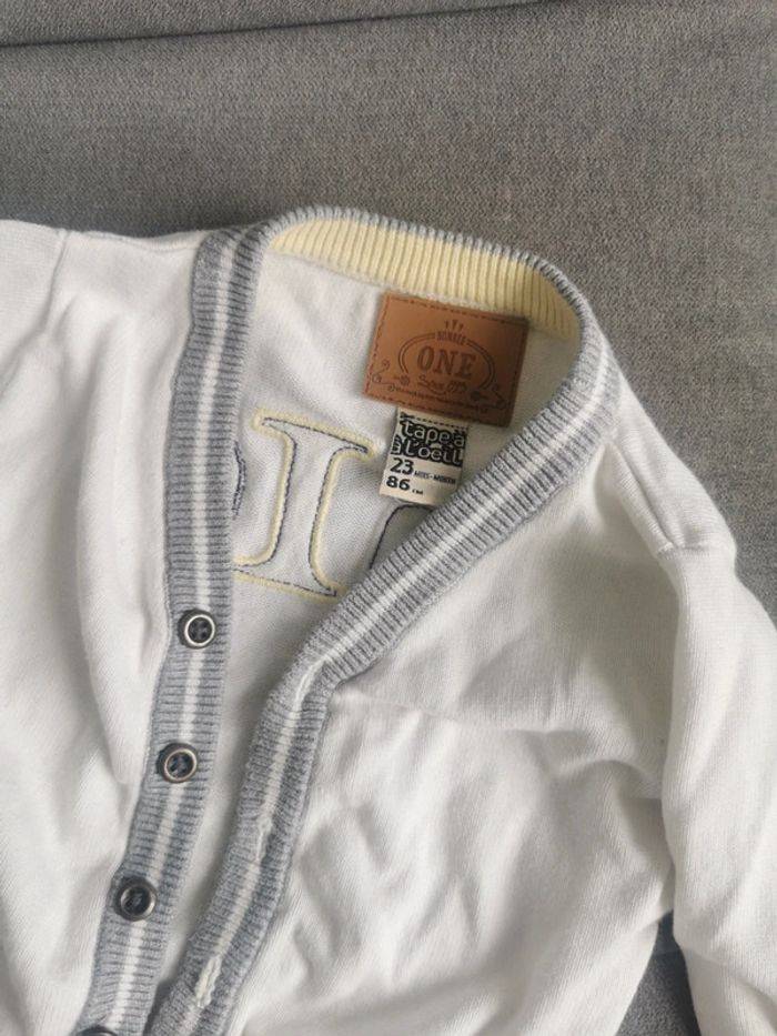 Gilet cardigan blanc - photo numéro 2