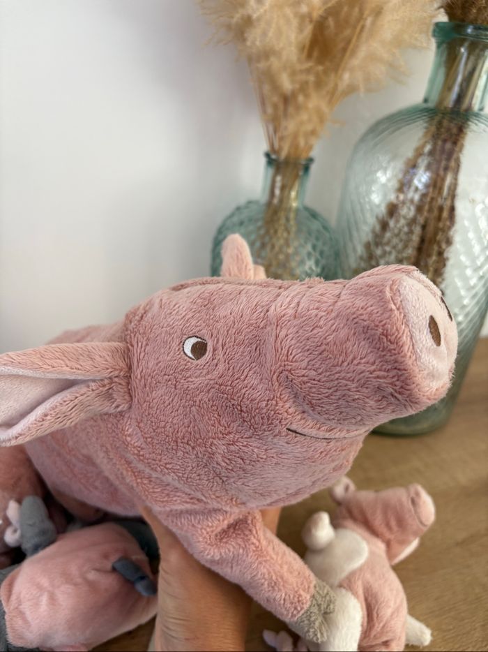 Peluches maman et ses bébés cochons - photo numéro 7