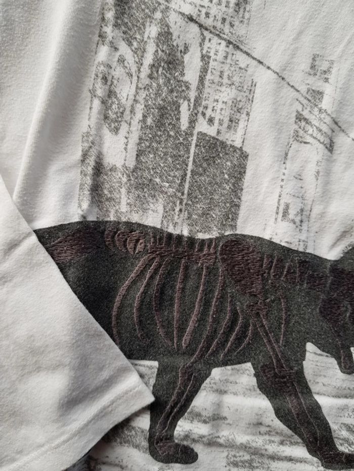 Tee shirt garçon ikks 12ans manches longues - photo numéro 2