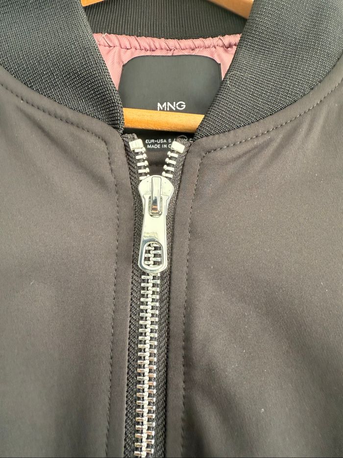 Veste Bombers noire Mango Ts - photo numéro 4