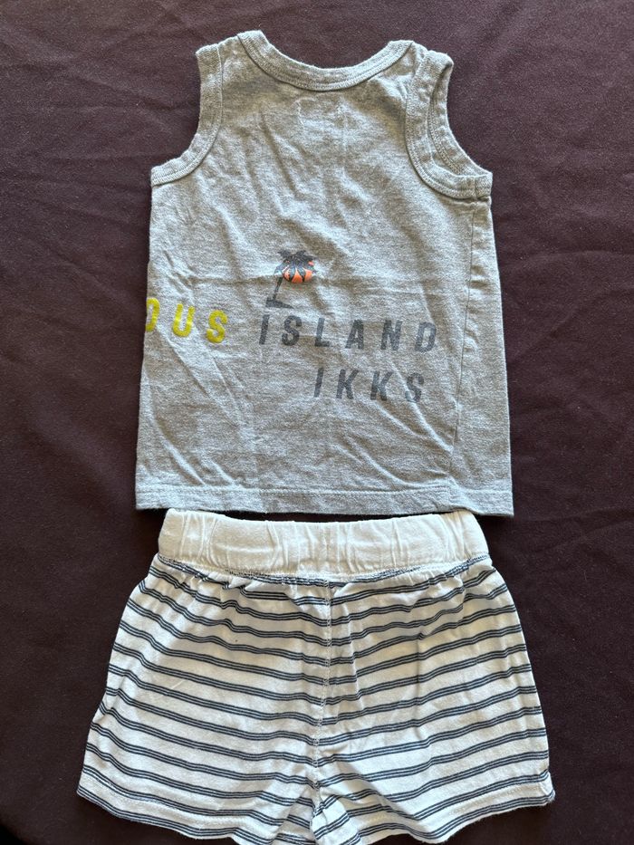 Short & débardeur 18 mois Island Ikks - photo numéro 2