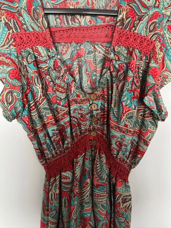 Robe longue colorée