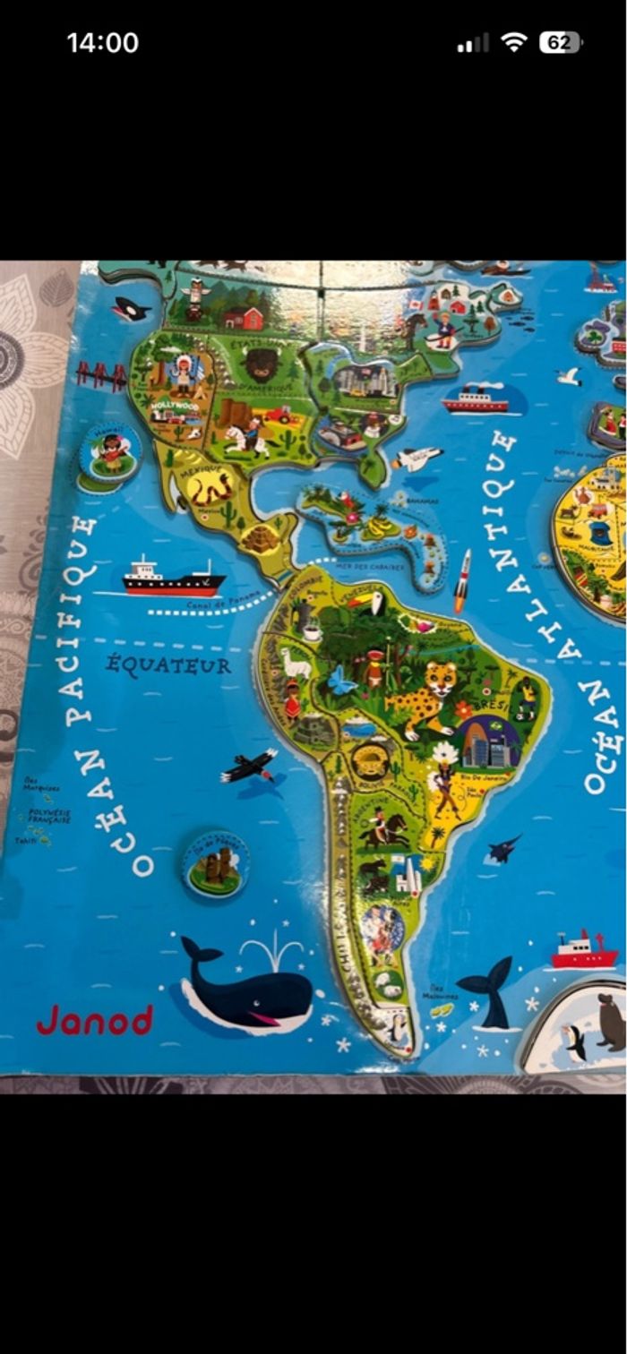 Puzzle le monde Janod - photo numéro 3