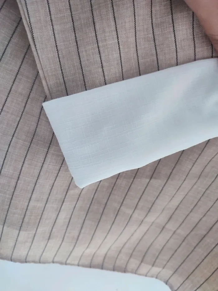 Blazer beige rayé taille unique - photo numéro 4