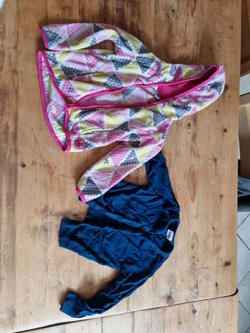 1 polaire et 1 gilet 3 ans
