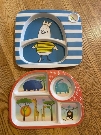 Lot assiettes bambou