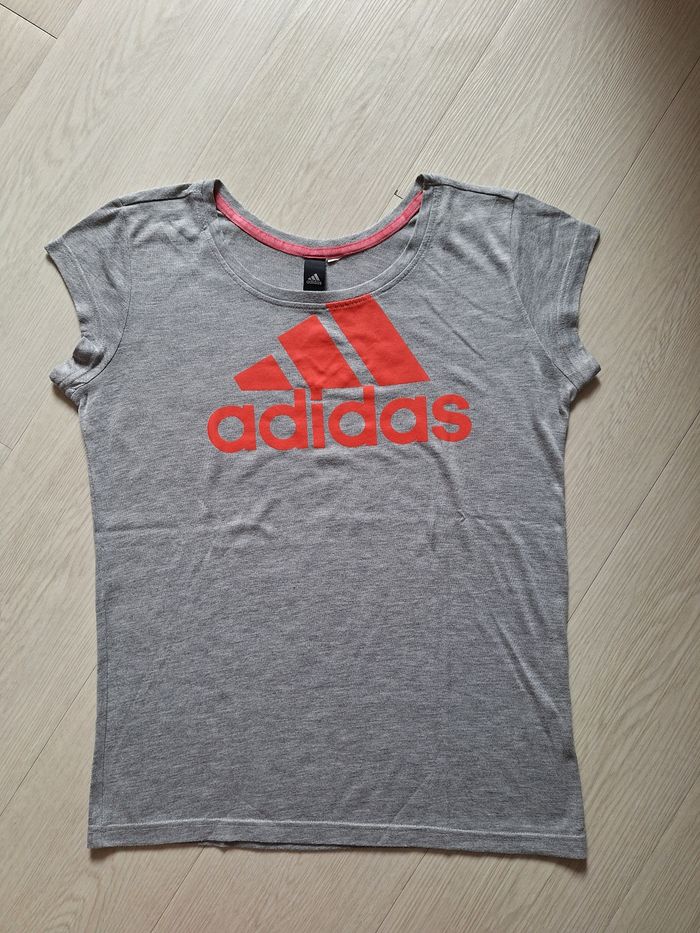 Tshirt manches courtes gris Adidas - photo numéro 2