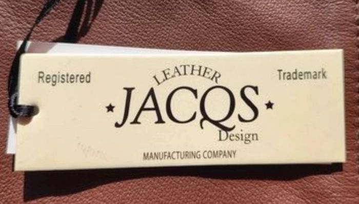 Veste en cuir asymétrique marron neuve jacks - photo numéro 5