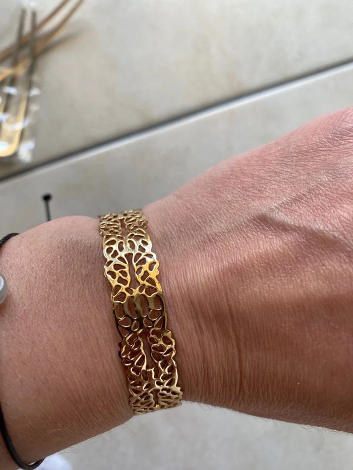 Bracelet jonc femme doré - photo numéro 4