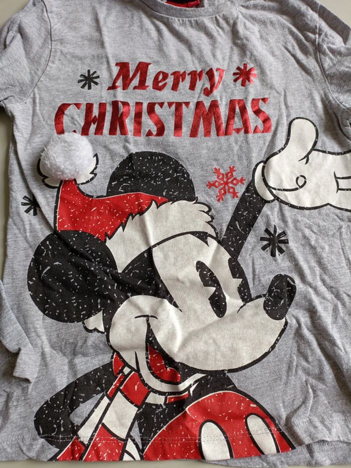 T-shirt de Noël Mickey Disney 10 ans - photo numéro 2
