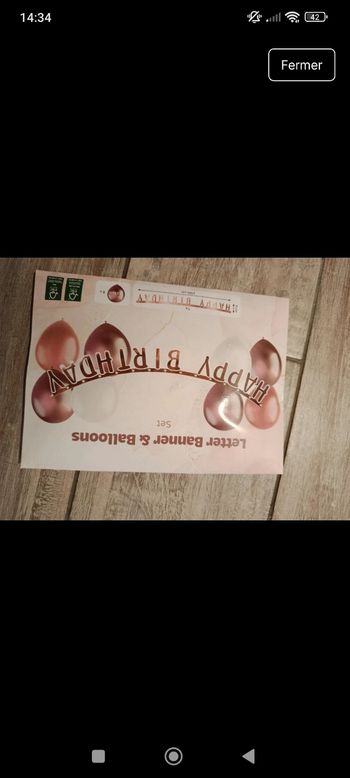 Décoration anniversaire 